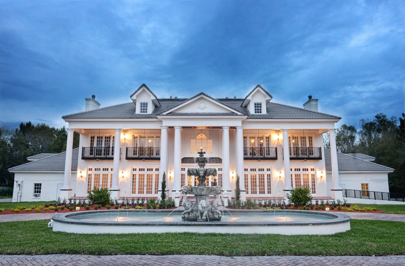 Front view of the Luxmore Grande Estate Wedding Venue an event location in Orlando, FL.